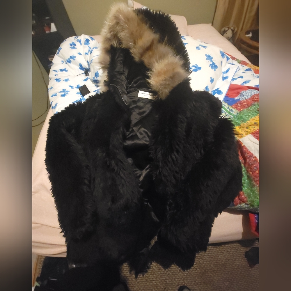 Saint Laurent Fur Jacket Men's Unisex